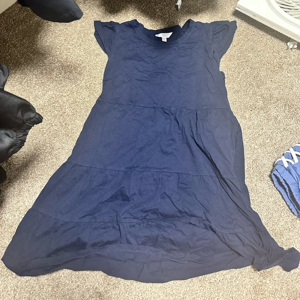 π Navy Blue Tiered Dress - Picture 4 of 4